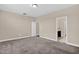 This spacious bedroom features neutral walls and plush carpet flooring at 343 Brinkley Cir, Mebane, NC 27302