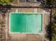 An aerial view of the community pool with deckchairs and umbrellas, perfect for relaxation and enjoyment at 3743 Yorktown Pl, Raleigh, NC 27609