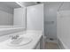 Bathroom with white sink, toilet and bath/shower combo at 3743 Yorktown Pl, Raleigh, NC 27609