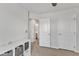 Bedroom featuring a ceiling fan, carpet and multiple doors at 404 Cotton Brook Dr, Fuquay Varina, NC 27526