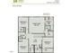 Second floor plan featuring bedrooms, bathrooms, laundry, a loft, and owner's suite at 49 Olivia Crossing Ct # 43, Four Oaks, NC 27524