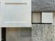 Showcasing interior material samples including a white cabinet, granite, carpet, tile and countertop at 49 Olivia Crossing Ct # 43, Four Oaks, NC 27524
