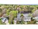 Aerial view of lakeside neighborhood at 6209 Remington Lake Dr, Raleigh, NC 27616