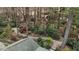 Garden featuring a tranquil path and a wooded area, perfect for relaxing at 6719 Falconbridge Rd, Chapel Hill, NC 27517