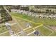 Aerial view showing the property's location within a developing neighborhood at 676 Wall Rd, Wendell, NC 27591