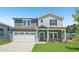 Charming two-story home boasts a landscaped yard, two car garage, and welcoming front porch at 700 Deschutes Dr, Garner, NC 27529