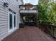 Spacious wooden deck with outdoor seating and upper deck, perfect for entertaining and relaxing at 7312 Ridgeline Dr, Raleigh, NC 27613