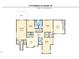 Second floor layout including bedrooms, closets, fitness room and bonus room at 7312 Ridgeline Dr, Raleigh, NC 27613
