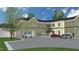 Rendering of a two story building with parking spaces in front at 110 Bellamy Ln # 111, Chapel Hill, NC 27516