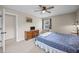 Cozy bedroom featuring carpet and natural light from window at 1208 Briarcliff Rd, Burlington, NC 27215