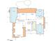 Second floor plan showcasing bedroom sizes and layout at 121 Highclere Ln, Cary, NC 27518
