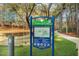 Town of Cary sign showing the map and rules for Symphony Lake Greenway at 121 Highclere Ln, Cary, NC 27518