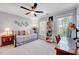Bedroom with daybed, windows and desk at 1308 Helmsdale Dr, Cary, NC 27511