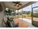 Open-air porch with outdoor seating and view to backyard at 1404 Palmer Hill Dr, Durham, NC 27703