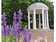Beautifully blooming flowers in front of the Old Well at UNC Chapel Hill at 146 Weavers Grove Dr, Chapel Hill, NC 27514