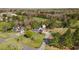 Detailed aerial view of the property highlighting its expansive lot and charming surroundings at 206 Herronwood Dr, Graham, NC 27253