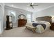 Spacious main bedroom featuring neutral walls, carpet, dresser, and windows for natural light at 213 Billingrath Turn Ln, Cary, NC 27519