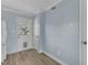 Bright mud room with door to backyard, storage and durable vinyl flooring at 2306 Stafford Ave # A, Raleigh, NC 27607