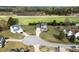 An aerial view of a charming residential neighborhood with well-maintained lawns and mature trees at 236 Summer Place Ct, Clayton, NC 27527