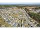 An aerial view of the neighborhood with a community pool and common areas at 250 Hawksbill Dr, Franklinton, NC 27525