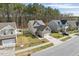 A birds eye view of the neighborhood homes and their landscaping at 250 Hawksbill Dr, Franklinton, NC 27525