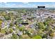 Aerial view of the neighborhood with a location pin to Downtown Benson at 309 W Parrish Dr, Benson, NC 27504