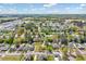 Aerial view of the surrounding neighborhood at 309 W Parrish Dr, Benson, NC 27504