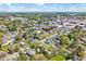 Aerial view of the surrounding neighborhood and city at 309 W Parrish Dr, Benson, NC 27504