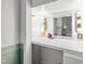 Bathroom featuring a make up vanity area with a Hollywood style lighted mirror at 4012 Old Sturbridge Dr, Apex, NC 27539