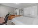 Comfortable bedroom with a queen bed, closet, and warm, neutral colors at 5220 Linksland Dr, Holly Springs, NC 27540