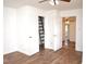Bedroom featuring a closet, a ladder, and bright white walls at 540 S Cheatham St, Franklinton, NC 27525
