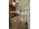Spacious kitchen and eating area with stainless appliances, and hardwood floors at 640 Crocker Rd, Smithfield, NC 27577