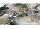 Aerial view of the 18 acre parcels, lot lines approximate at 6509A Fowler Rd, Zebulon, NC 27597