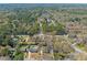 Aerial view of a lush, green neighborhood featuring mature trees, diverse homes, and winding streets at 7109 River Birch Dr, Raleigh, NC 27613