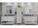 Elegant bathroom showcasing double vanities, modern fixtures, and stylish design at 73214 Burrington, Chapel Hill, NC 27517