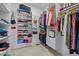 Walk-in closet with shelving and hanging space for organized storage at 73214 Burrington, Chapel Hill, NC 27517