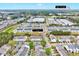 Aerial view of neighborhood and townhomes close to Green Hills County Park at 8641 Neuse Club Ln # 110, Raleigh, NC 27616