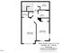 Floor plan showing the layout of the second floor at 8641 Neuse Club Ln # 110, Raleigh, NC 27616