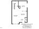 Floor plan showing the layout of the first floor at 8641 Neuse Club Ln # 110, Raleigh, NC 27616