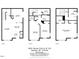 Layout of home featuring open living room, kitchen, and dining area on the first floor at 8641 Neuse Club Ln # 110, Raleigh, NC 27616