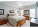 Lovely bedroom with comfortable bed, dresser, and tasteful decor for a relaxing ambiance at 8701 Neuse Village Ct, Raleigh, NC 27616