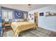 Cozy bedroom featuring a comfortable bed, stylish rug, and decorative wall art at 103 Morningside Dr, Carrboro, NC 27510