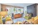 Living room featuring comfortable seating, vintage furniture, plants, and an exterior view at 103 Morningside Dr, Carrboro, NC 27510