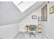 Bright office space with a skylight and desk that offers an inspiring workspace at 103 Morningside Dr, Carrboro, NC 27510