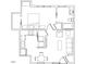 Modern apartment layout with open-concept living, kitchen and a spacious bedroom at 110 Bellamy Ln # 107, Chapel Hill, NC 27516