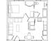 Detailed floor plan showcasing the layout of the home, including bedrooms, bathrooms, and living spaces at 110 Bellamy Ln # 108, Chapel Hill, NC 27516