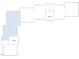 Floorplan highlighting the stairs and layout of the home at 110 Bellamy Ln # 203, Chapel Hill, NC 27516