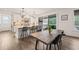 Modern kitchen with stainless steel appliances, a spacious island, and stylish pendant lighting at 1121 White Oak Creek Dr, Apex, NC 27523