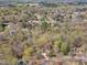 Aerial shot of a neighborhood surrounded by lush green trees at 1133 Turner Farms Rd, Garner, NC 27529