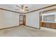 The carpeted bedroom includes ensuite bathroom access and natural light from a window at 1133 Turner Farms Rd, Garner, NC 27529